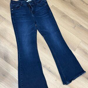 KanCan Dark Flare Leg Jeans Size 15/31